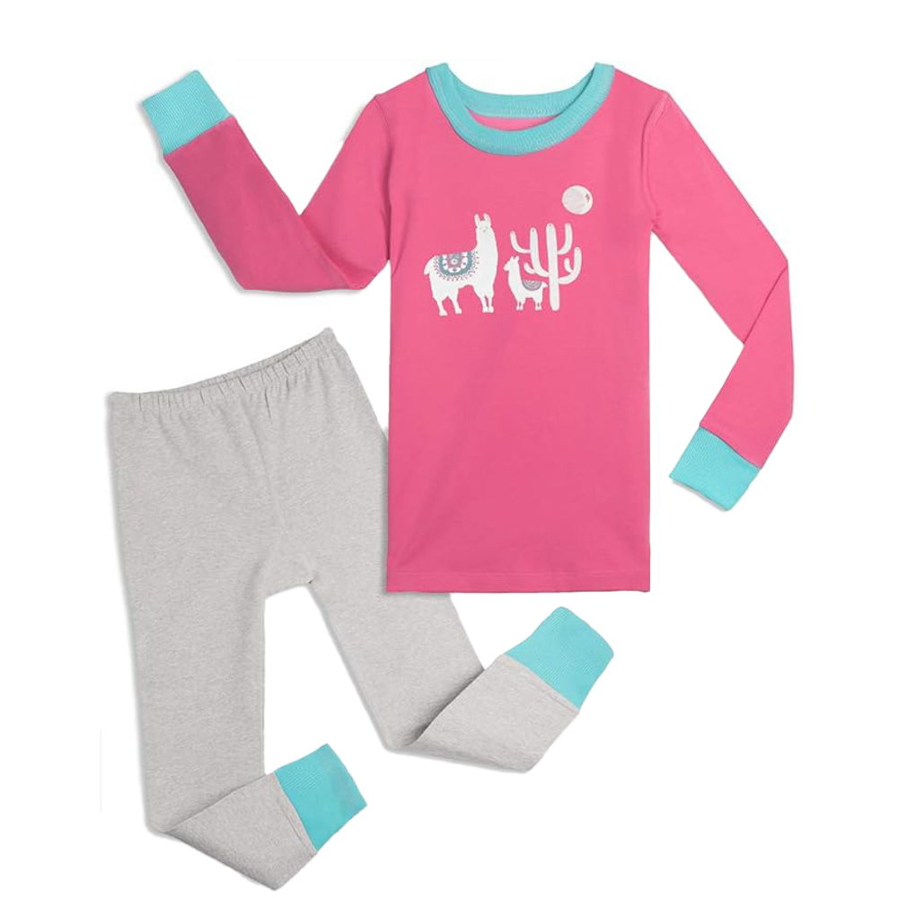 Mightly Girls Goodnite Llamas 2-piece Pajamas size: 2-5T